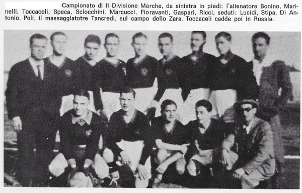 Zara, 7 gennaio 1934: Dlamazia Z. - Ascoli - 5-2