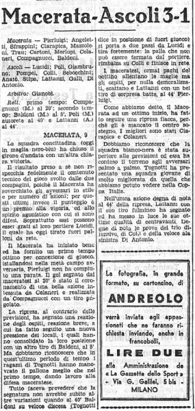 da Il Littoriale del 10/1/1939